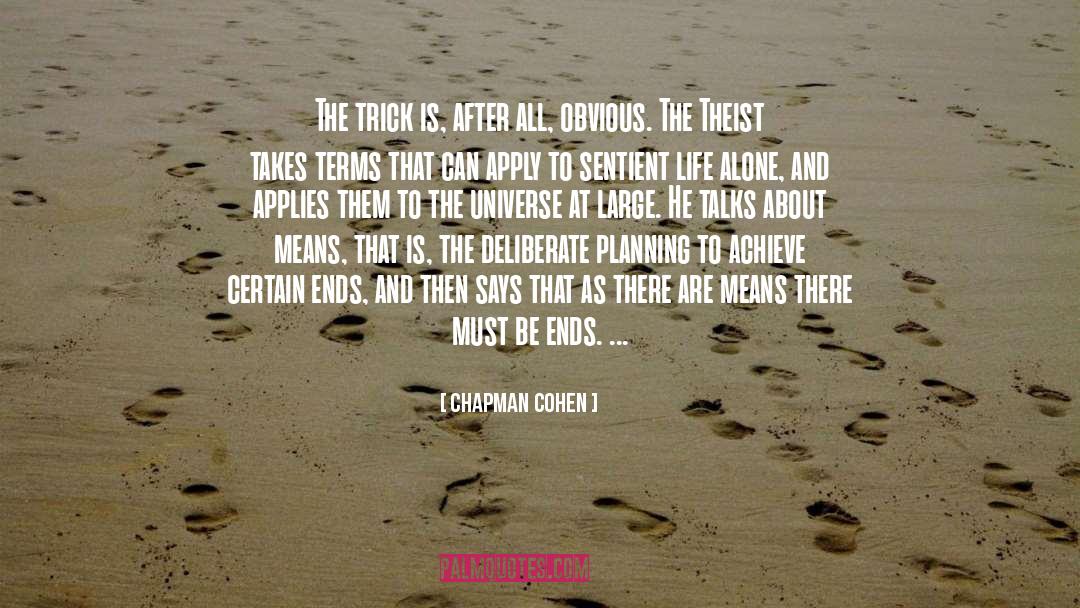 Fictional Universe quotes by Chapman Cohen