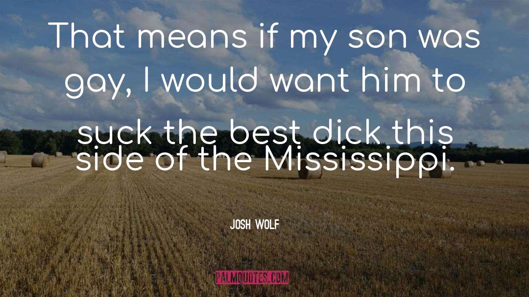 Fictitious Gay Son quotes by Josh Wolf