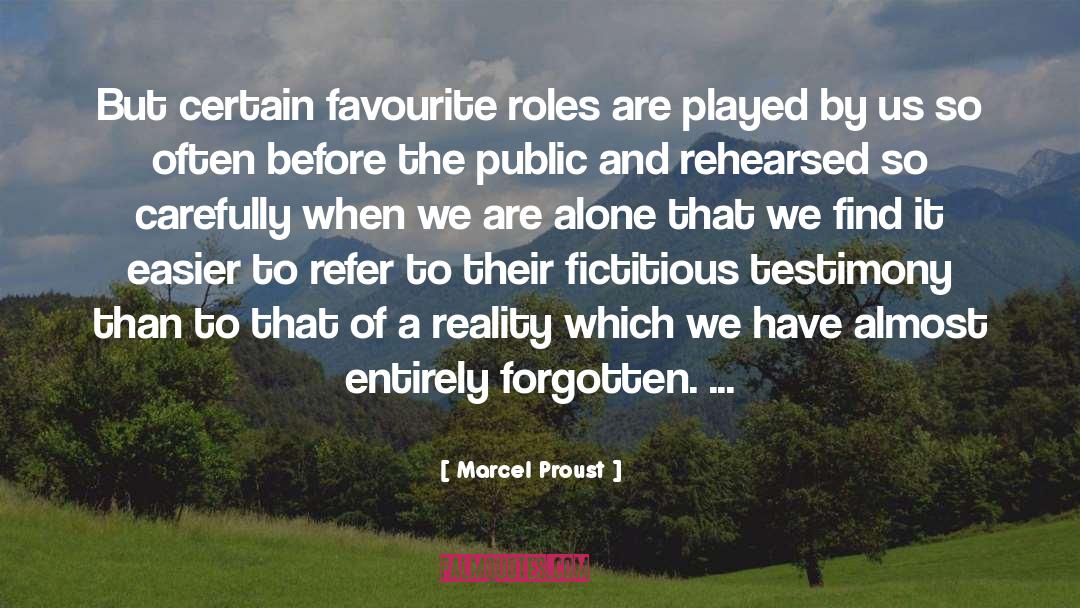 Fictitious quotes by Marcel Proust