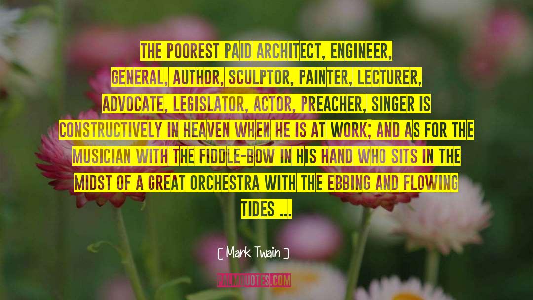 Fiddle quotes by Mark Twain