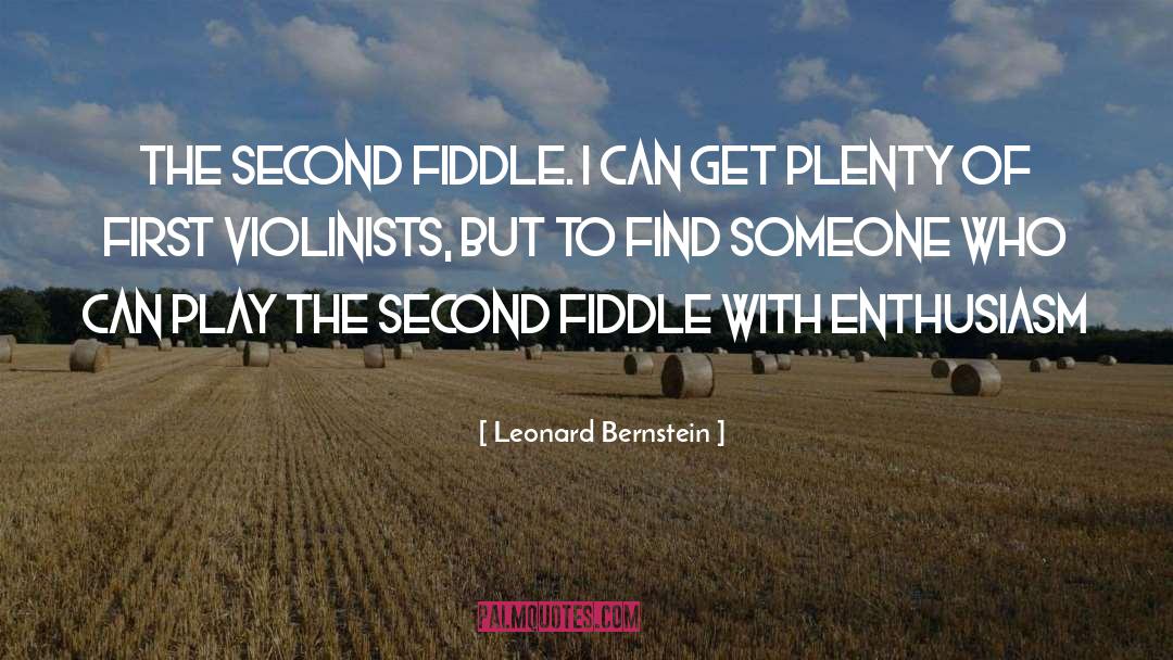 Fiddle quotes by Leonard Bernstein