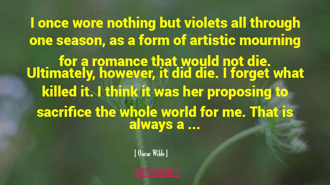 Field Notes For Romance quotes by Oscar Wilde