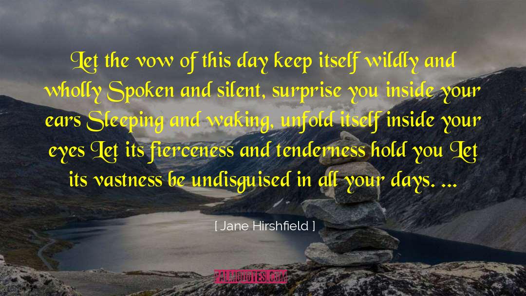 Fierceness quotes by Jane Hirshfield