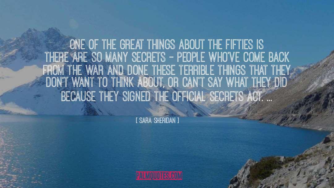 Fifties quotes by Sara Sheridan