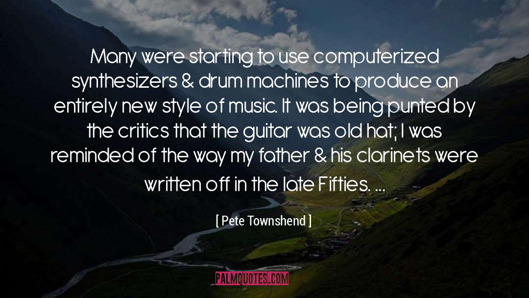 Fifties quotes by Pete Townshend