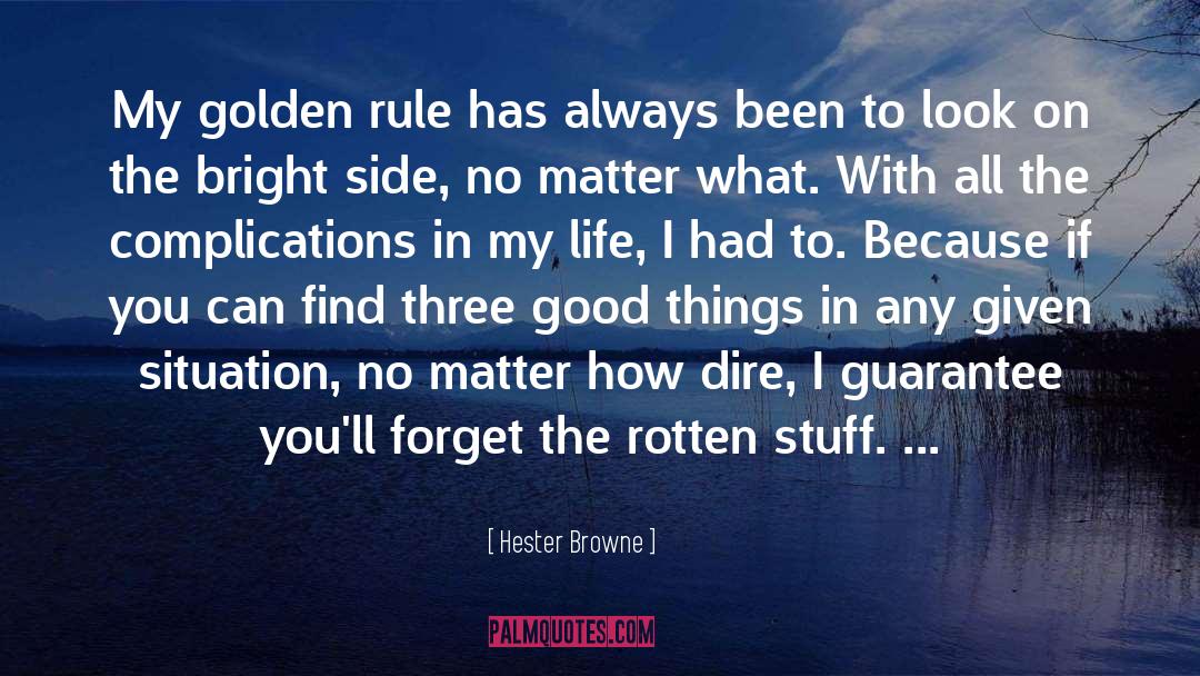 Fifty Years With The Golden Rule quotes by Hester Browne