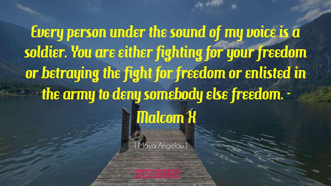 Fight For Freedom quotes by Maya Angelou