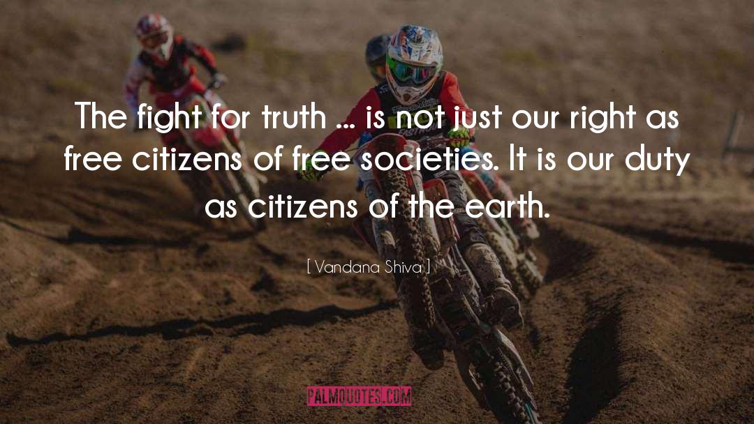 Fight For quotes by Vandana Shiva