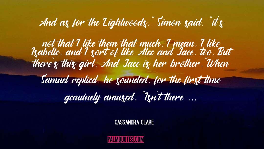 Fight L Ike A Girl quotes by Cassandra Clare