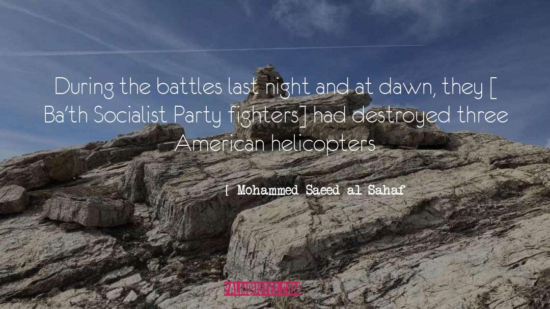 Fighters quotes by Mohammed Saeed Al-Sahaf