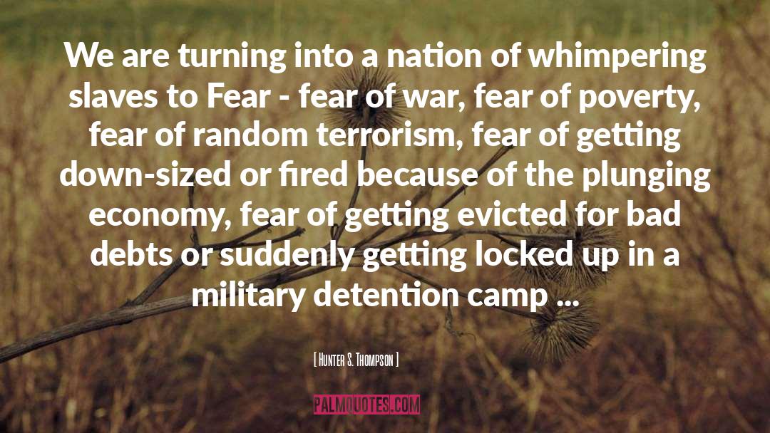 Fighting A War quotes by Hunter S. Thompson