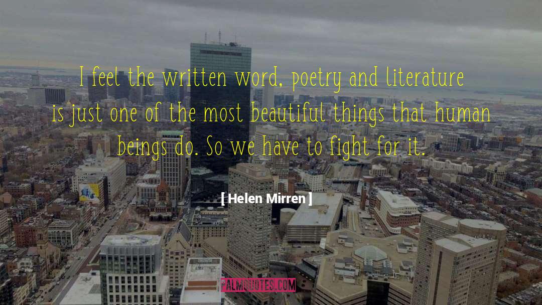 Fighting Authority quotes by Helen Mirren