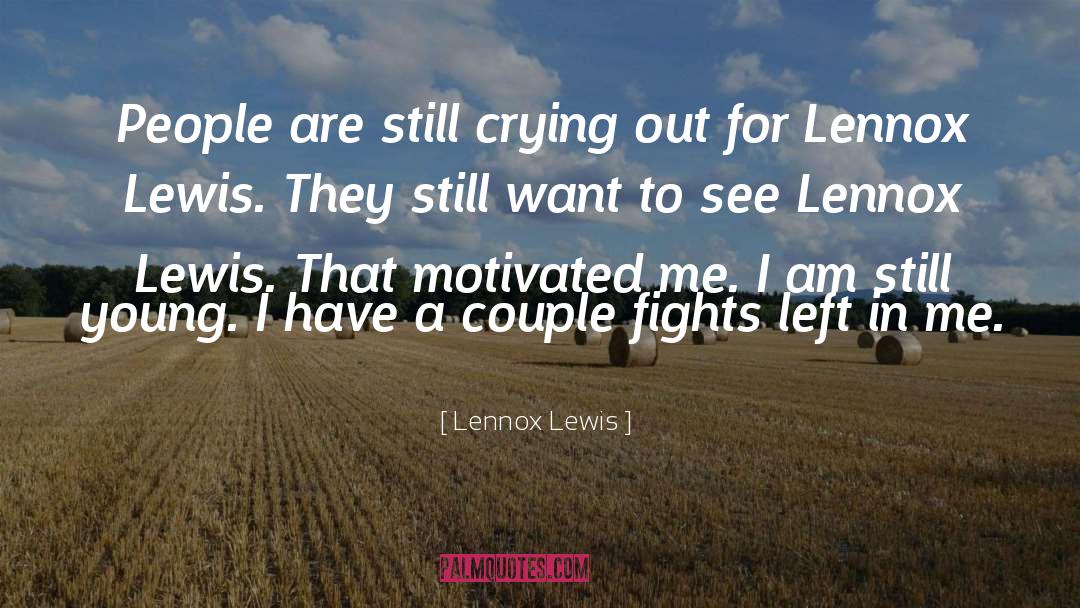 Fighting Cancer quotes by Lennox Lewis