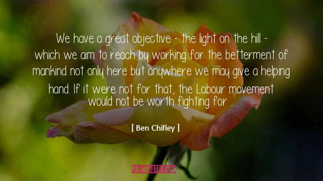 Fighting For quotes by Ben Chifley