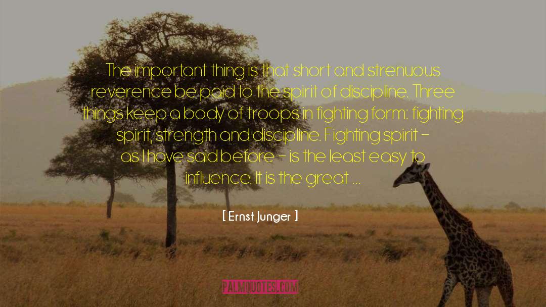 Fighting Spirit quotes by Ernst Junger