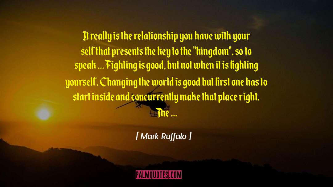 Fighting Yourself quotes by Mark Ruffalo