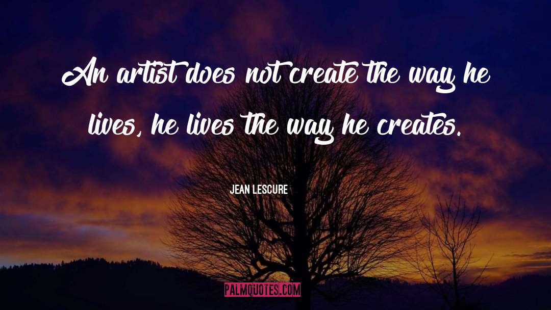 Figurative Art quotes by Jean Lescure