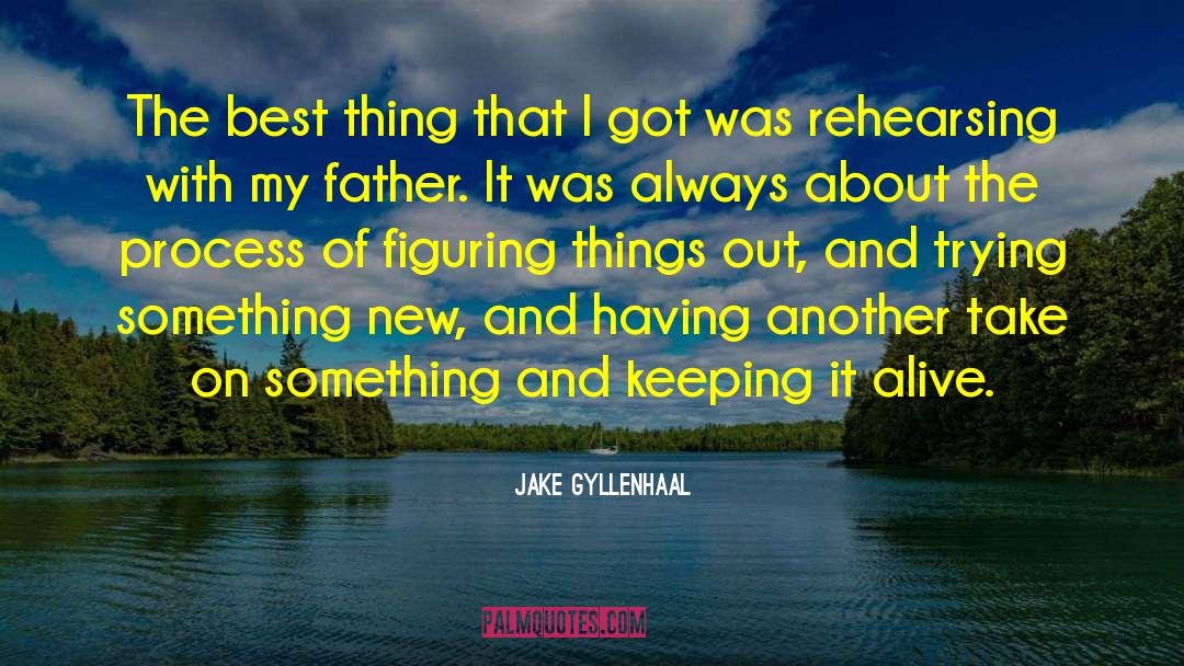 Figuring Things Out quotes by Jake Gyllenhaal