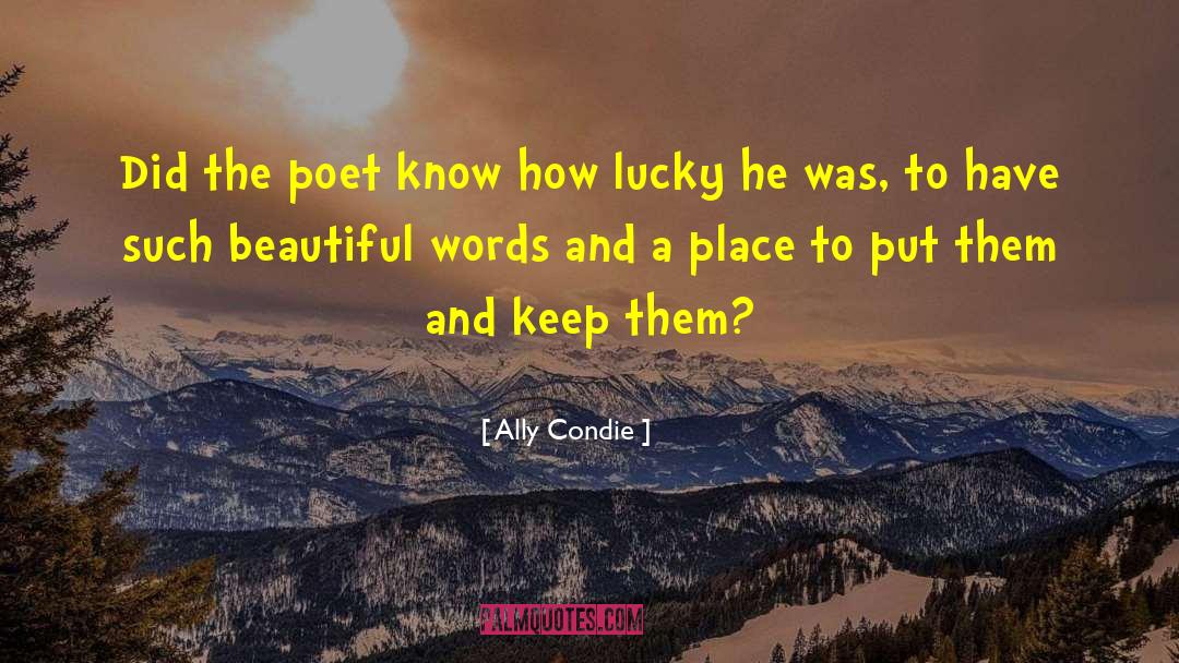 Filipino Poet quotes by Ally Condie