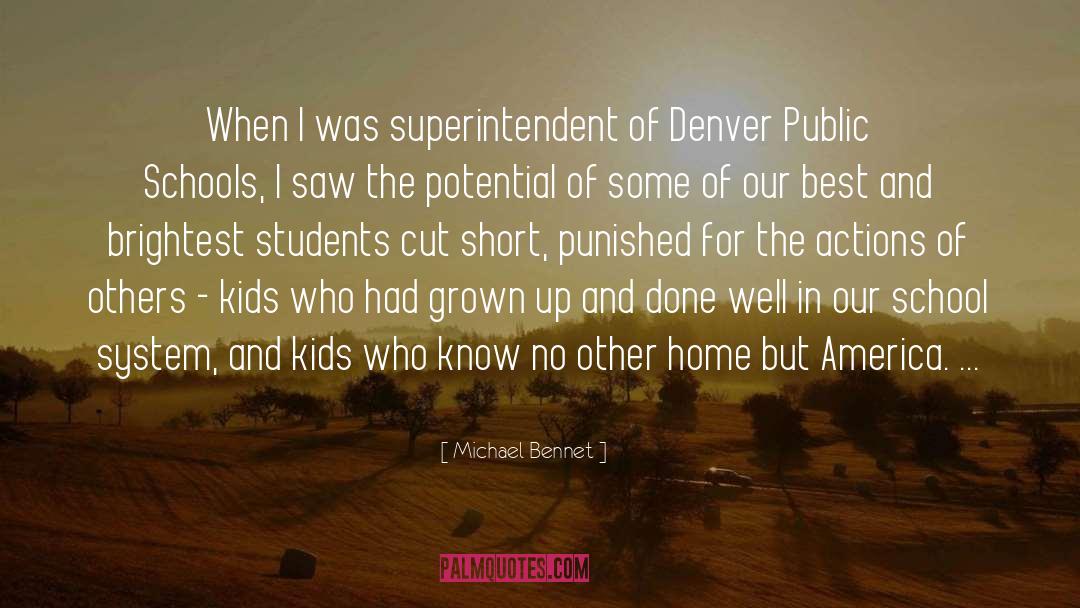 Filippone Superintendent quotes by Michael Bennet