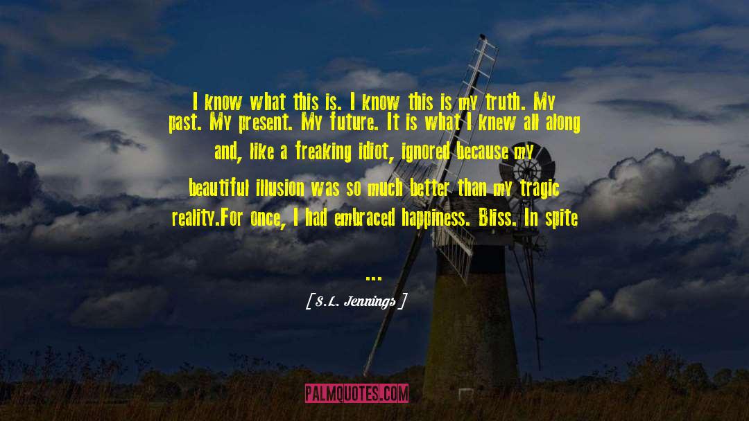 Fill Yourself With Bliss quotes by S.L. Jennings