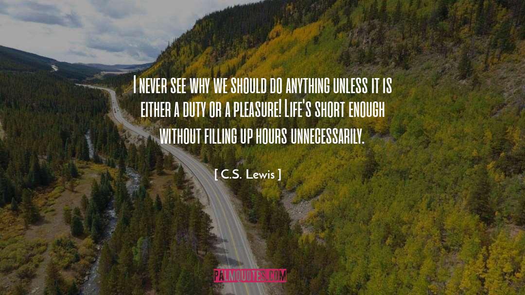 Filling Up quotes by C.S. Lewis