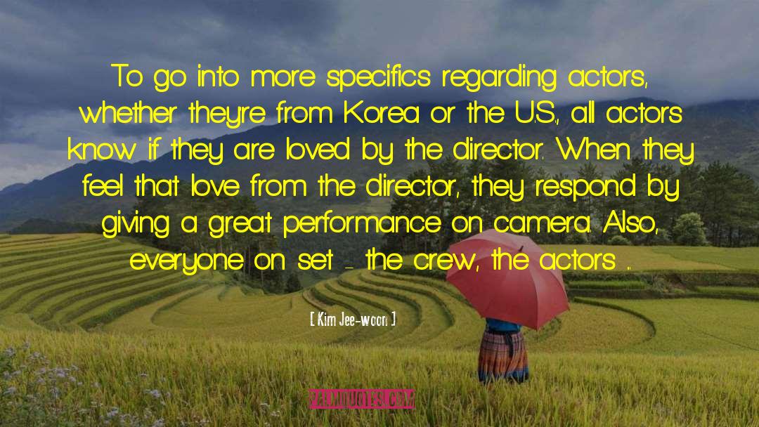 Film Actors quotes by Kim Jee-woon