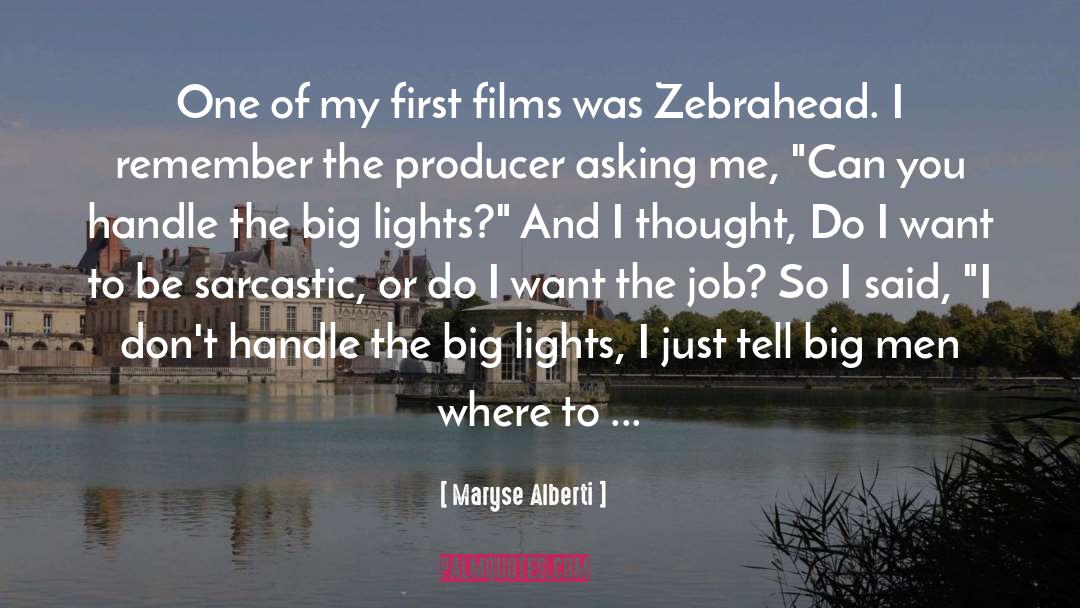 Film Adaptation quotes by Maryse Alberti