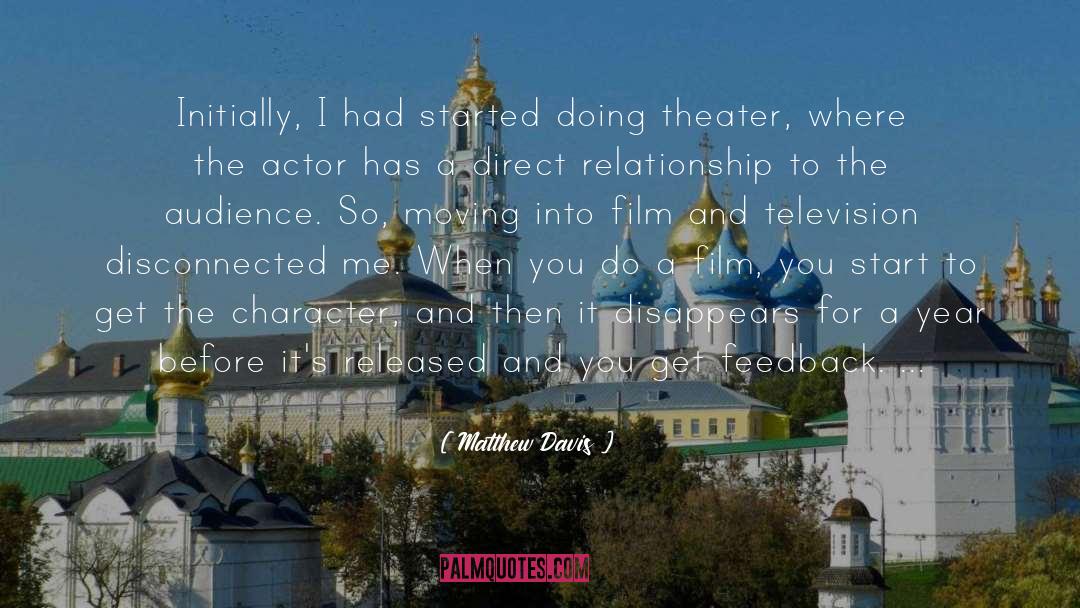 Film And Television quotes by Matthew Davis