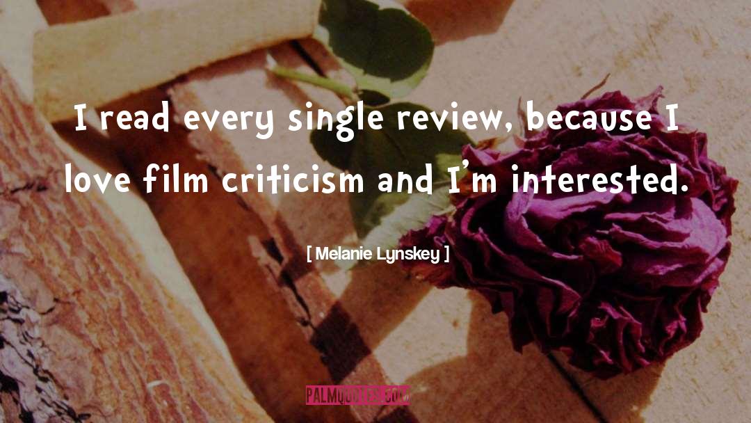 Film Criticism quotes by Melanie Lynskey