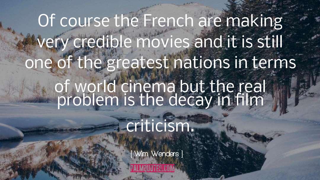 Film Criticism quotes by Wim Wenders