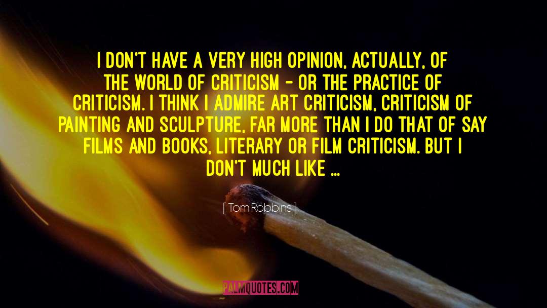 Film Criticism quotes by Tom Robbins