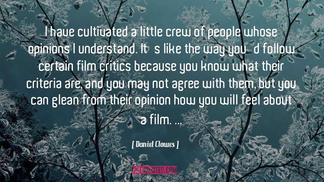 Film Critics quotes by Daniel Clowes
