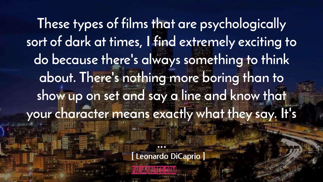 Film Directing quotes by Leonardo DiCaprio