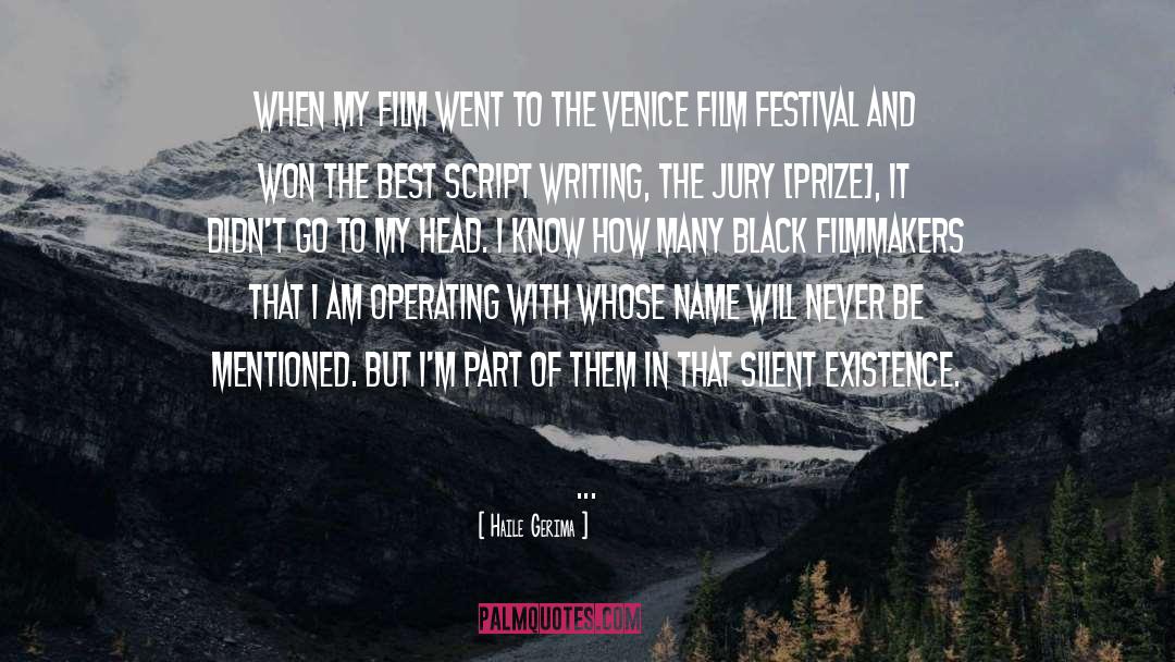 Film Festival quotes by Haile Gerima