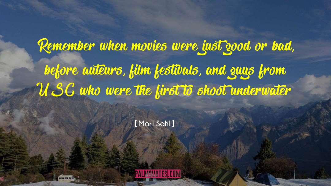 Film Festivals quotes by Mort Sahl