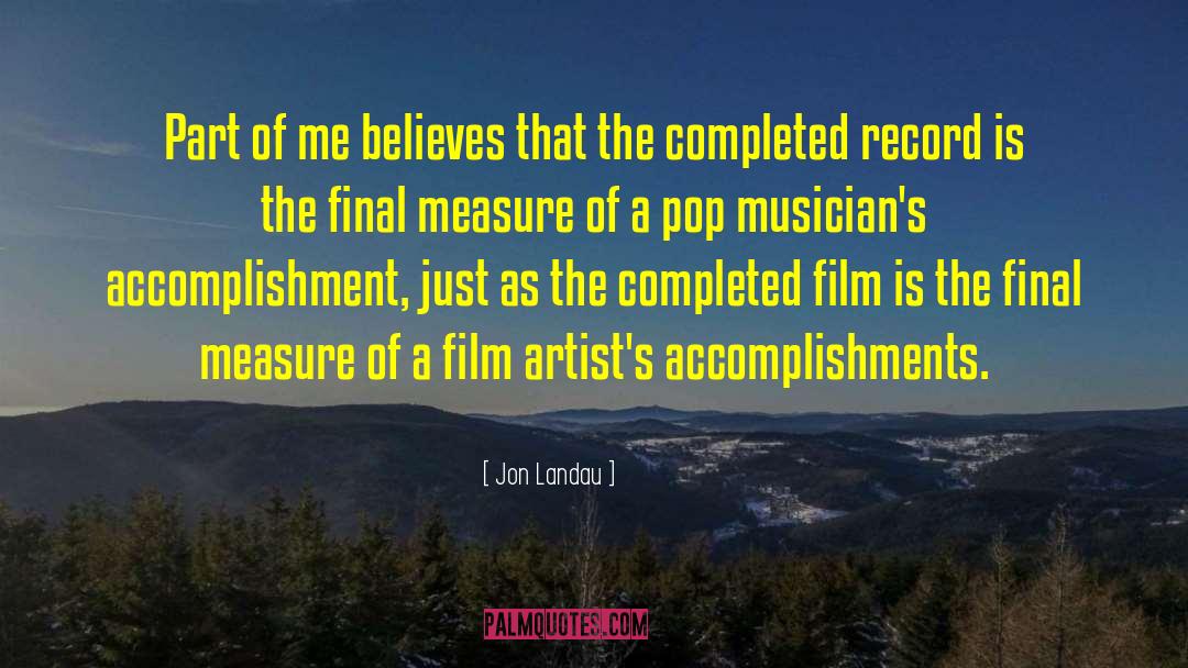 Film Festivals quotes by Jon Landau