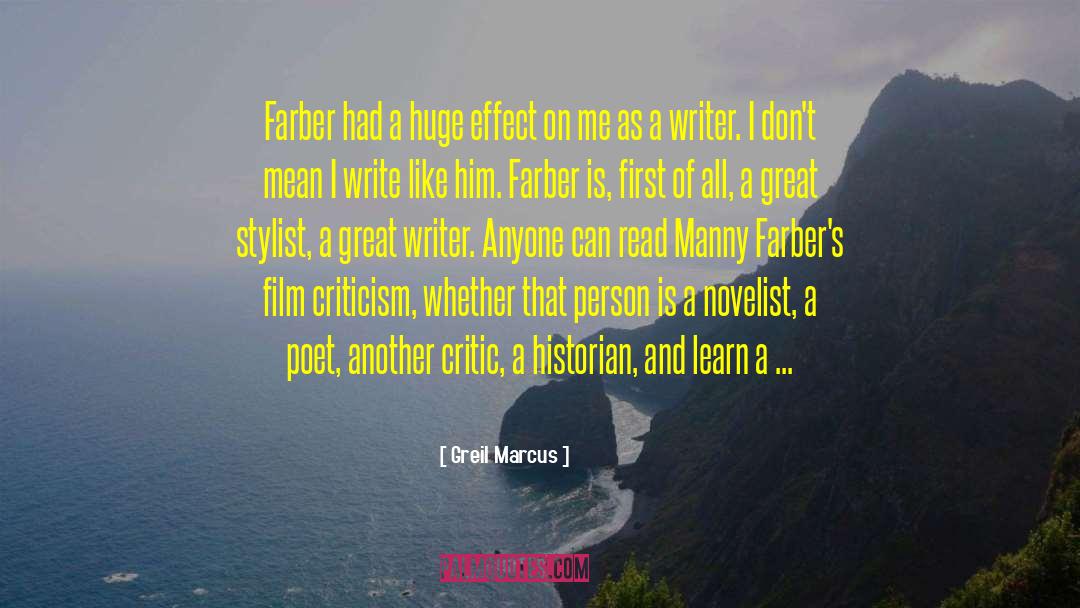 Film History quotes by Greil Marcus