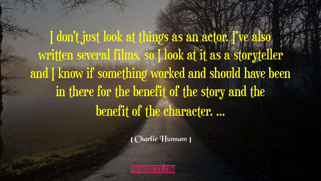 Film Maker quotes by Charlie Hunnam