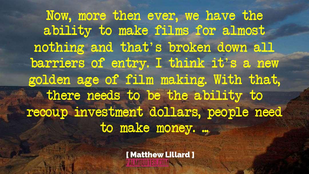 Film Making quotes by Matthew Lillard