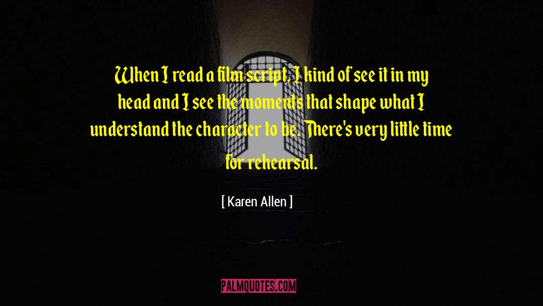 Film Noir quotes by Karen Allen