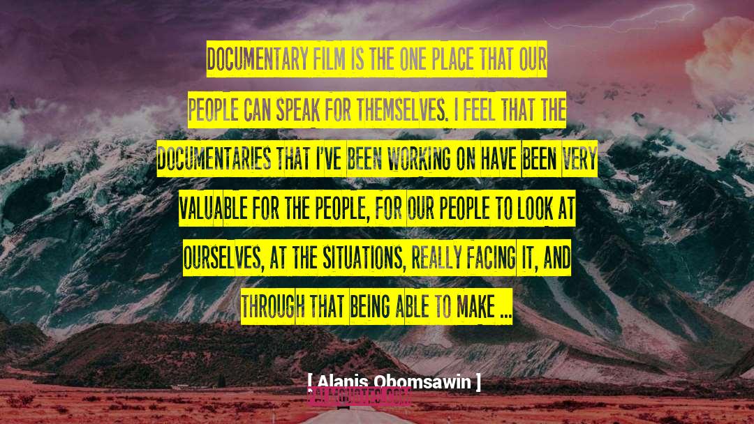 Film Stars quotes by Alanis Obomsawin