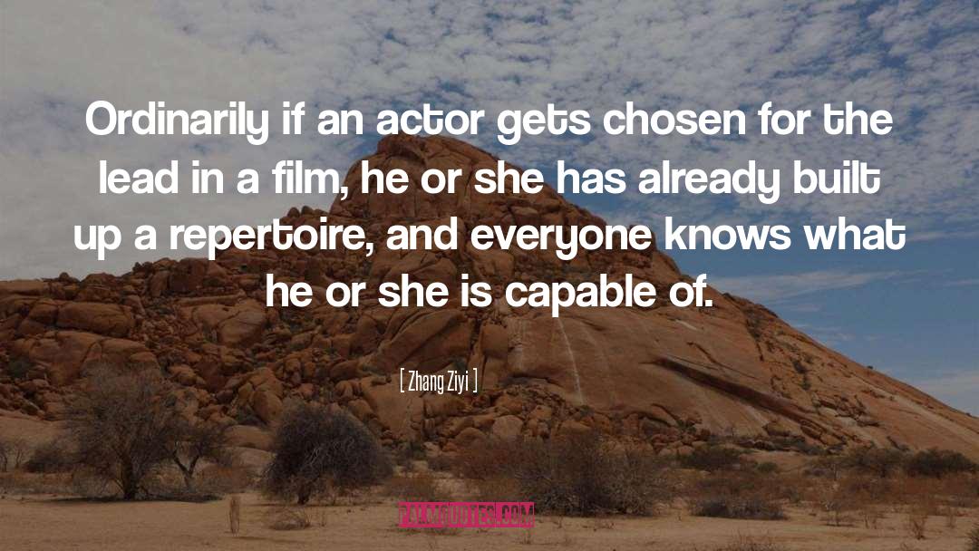 Film Students quotes by Zhang Ziyi