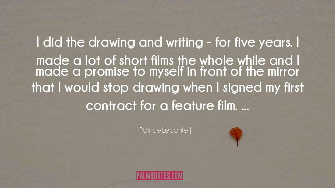 Film Writing quotes by Patrice Leconte