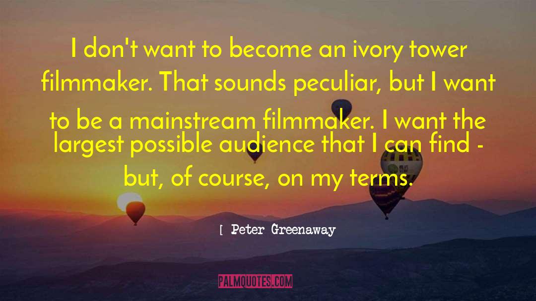Filmmaker quotes by Peter Greenaway