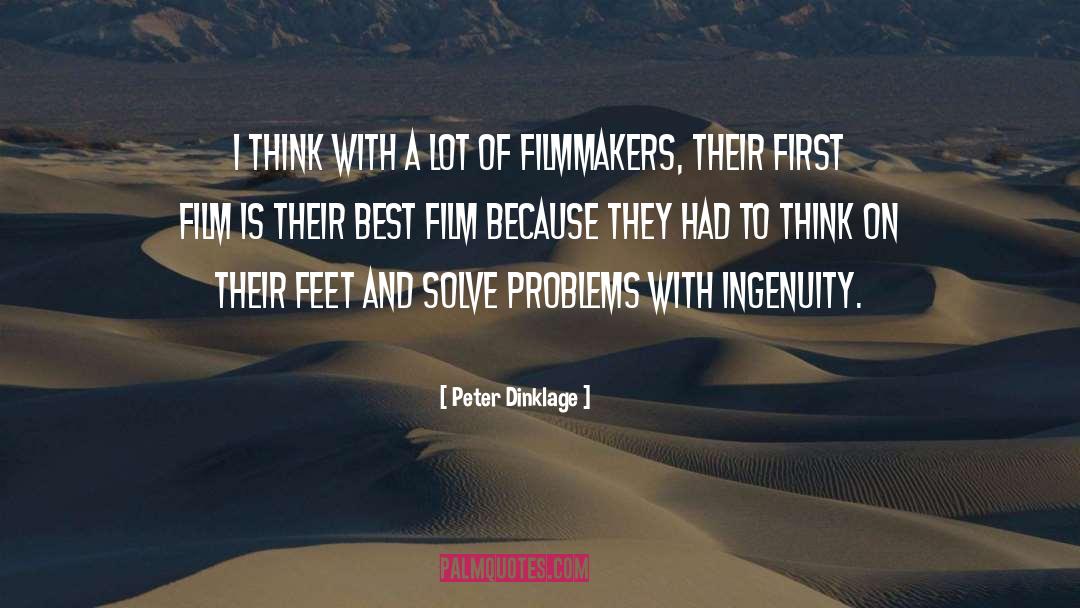 Filmmakers quotes by Peter Dinklage