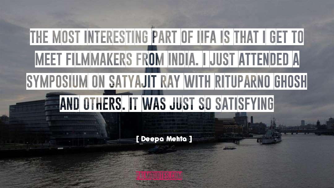 Filmmakers quotes by Deepa Mehta