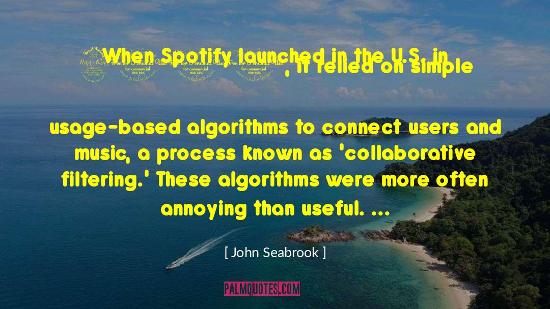 Filtering quotes by John Seabrook