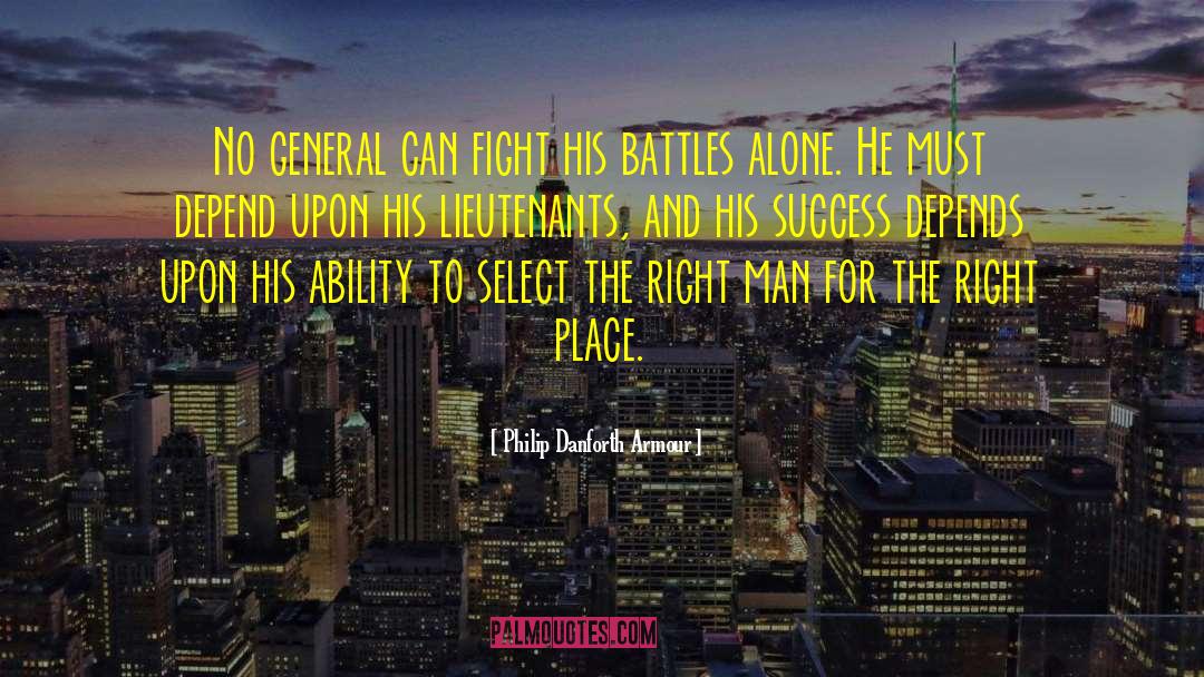 Final Battles quotes by Philip Danforth Armour