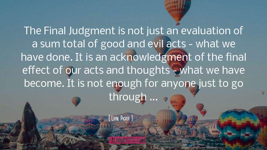 Final Judgment quotes by Layne Packer
